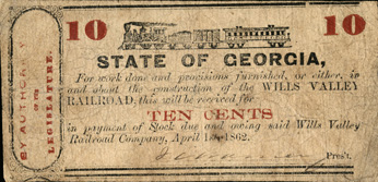 $0.10 G-1498 Wills Valley RR